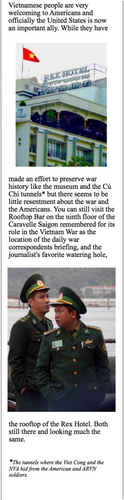 Skyscrapers, markets and attractions in Saigon.