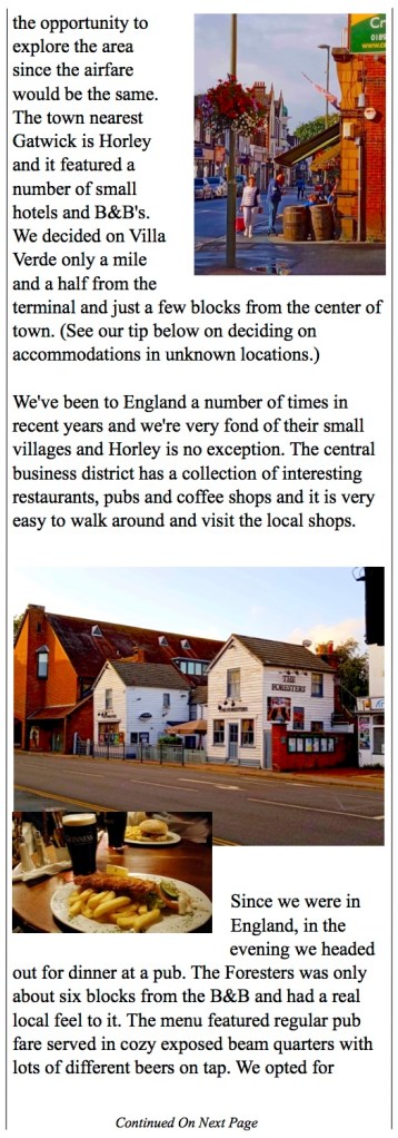 Foresters Pub for fish n' chips  and a pint or two