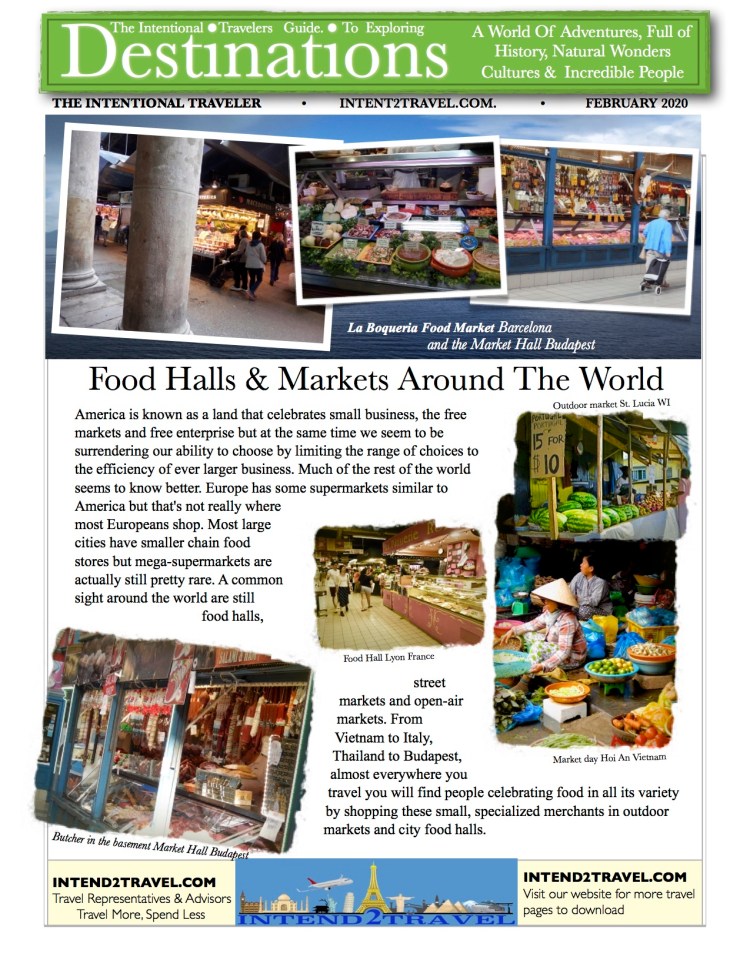 Almost everywhere the real weekly shopping is still done at farmers markets, waterfront fish stalls and those incredible food halls. They seem to use grocery stores more like Americans use convenance stores. 