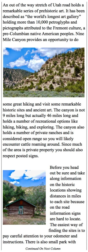 Locating ancient petroglyphs in Utah's back country.