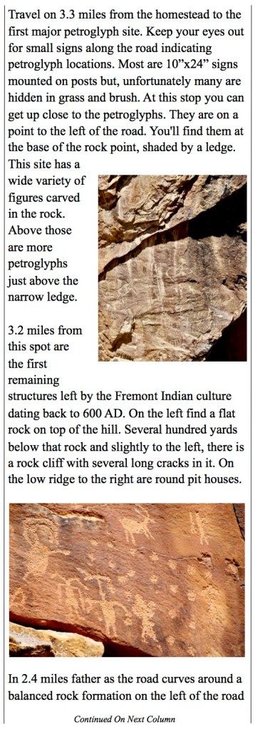  Ancient petroglyphs in Utah's back country.