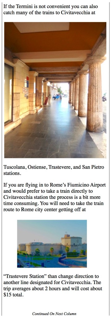 The city of Civitavecchia Italy