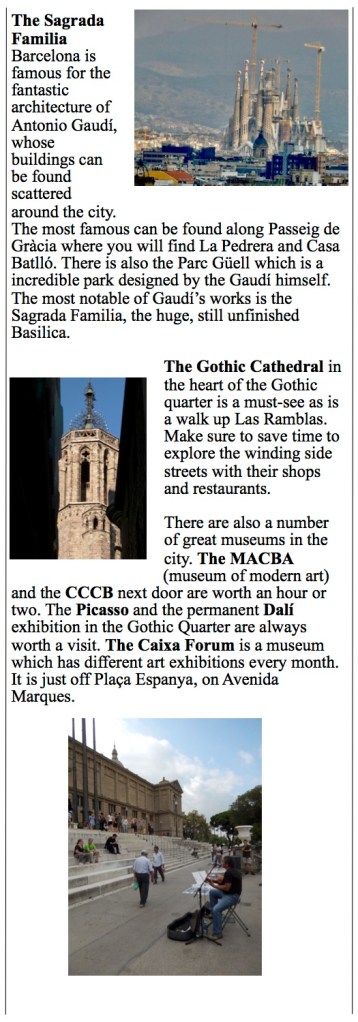 city views and attractions in vibrant Barcelona