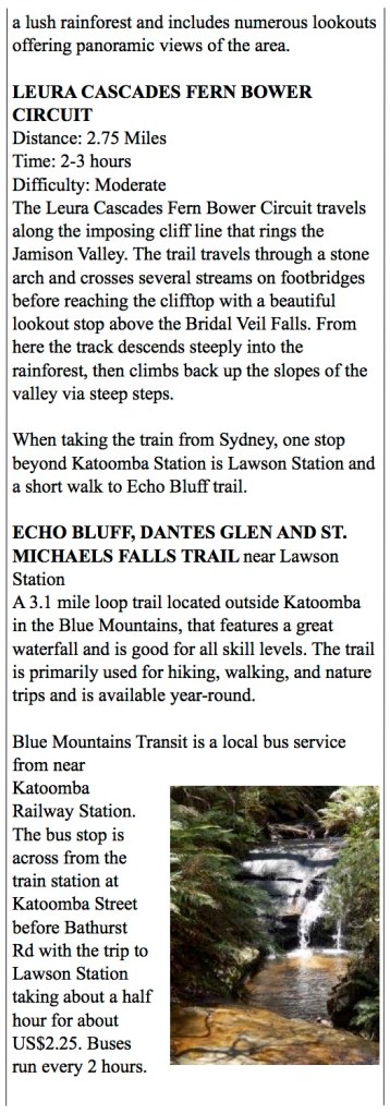 More great hikes around The Blue Mountains
