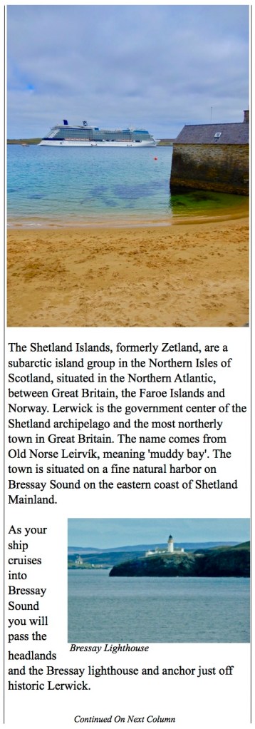 Bressay Lighthouse stands at the entrance to Lerwick harbor.