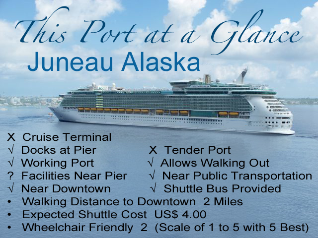 Juneau port at a glance.
