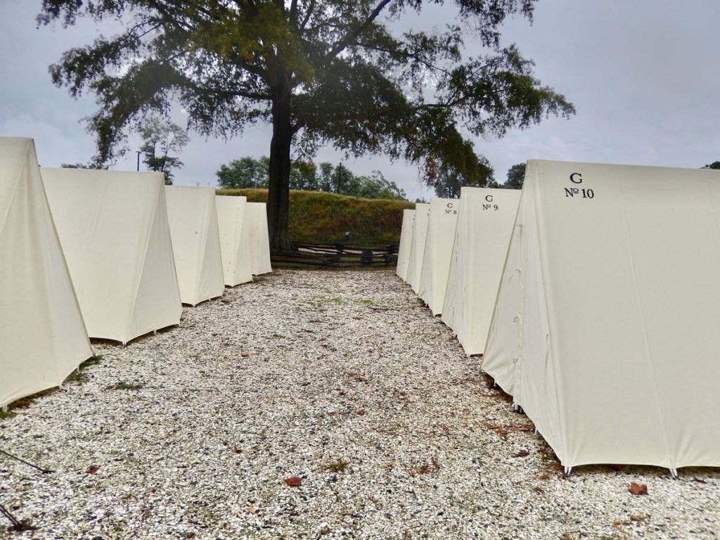 Continental army encampment